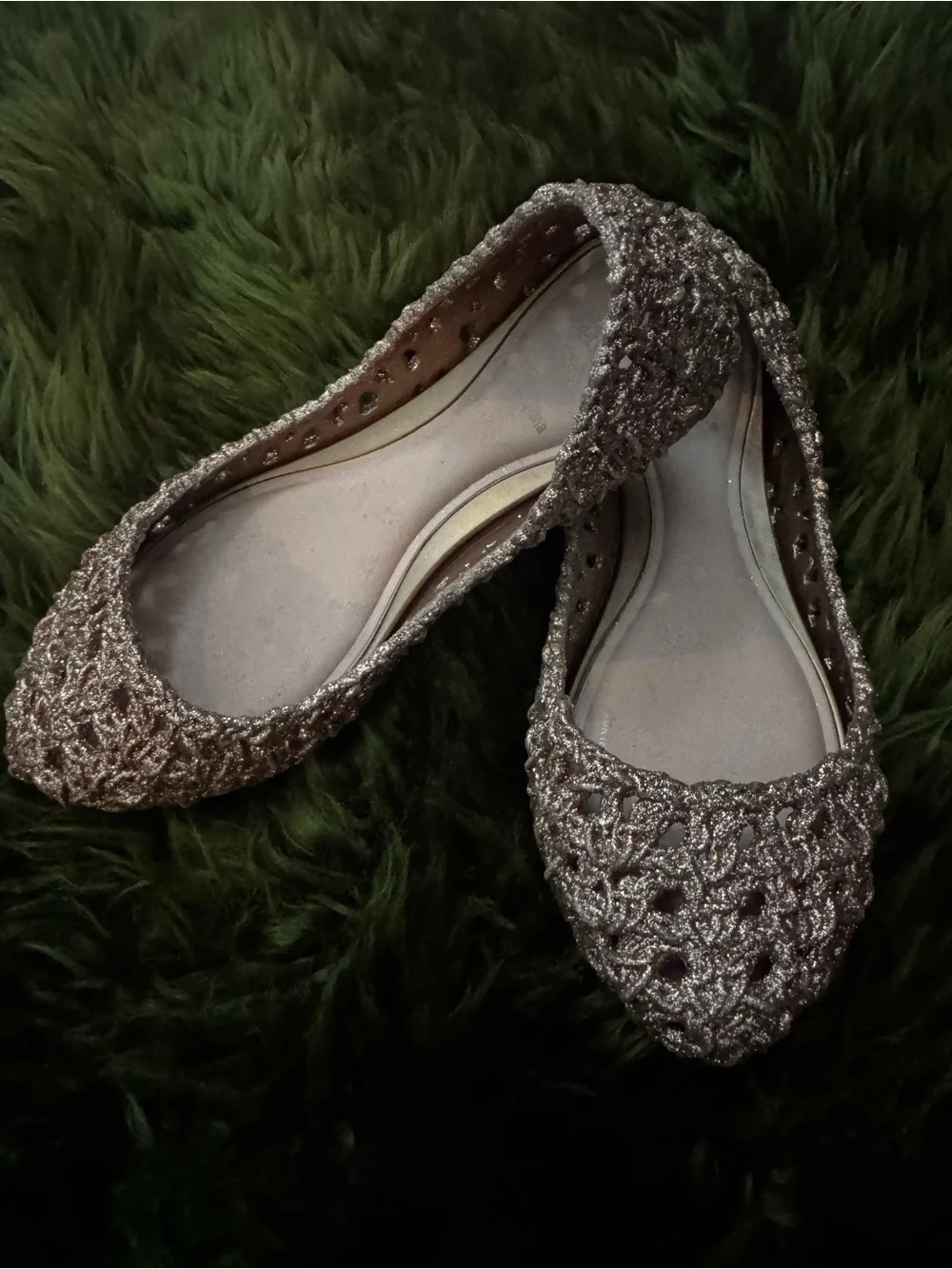 Mini Melissa crocheted glitter